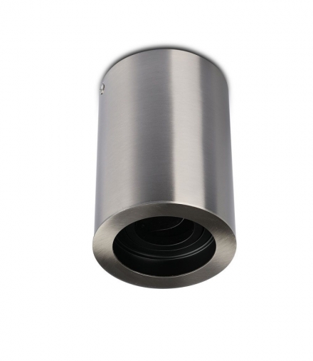 Oprawa V-TAC Aluminiowa GU10 Okrągła Natynkowa Tuba Satyna+Czarny 142x100 VT-796