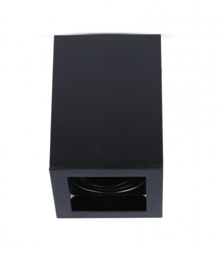 Oprawa V-TAC Aluminiowa GU10 Kostka Kwadrat Natynkowa Czarna 142x100x100 VT-797