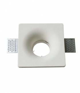 Oprawa Oczko V-TAC GIPS GU10 Wpuszczane Okrągła 120x120 Biała VT-776