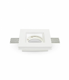 Oprawa Oczko V-TAC GIPS GU10 Wpuszczana Kwadrat 100x100x30 Biały VT-765