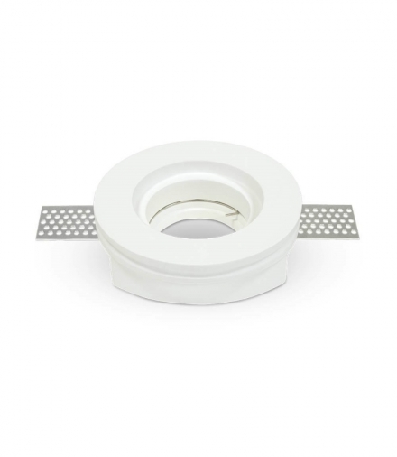 Oprawa Oczko V-TAC GIPS GU10 Wpuszczana Okrągła fi.100 Biała VT-771