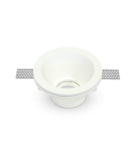 Oprawa Oczko V-TAC GIPS GU10 Wpuszczana Okrągła fi.132 Biały VT-773