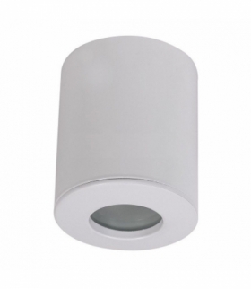 Oprawa V-TAC GU10 Natynkowa Tuba Okrągła z szybą Biała IP54 82x101 VT-700 3 Lata Gwarancji