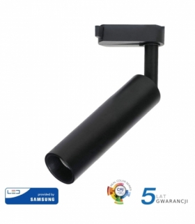 Oprawa 20W LED V-TAC Track Light SAMSUNG CHIP CRI90+ Czarna VT-420 5000K 1600lm 5 Lat Gwarancji