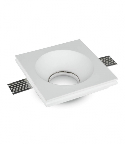 Oprawa Oczko V-TAC GIPS GU10 Wpuszczana Okrągła 120x120 Biała VT-714