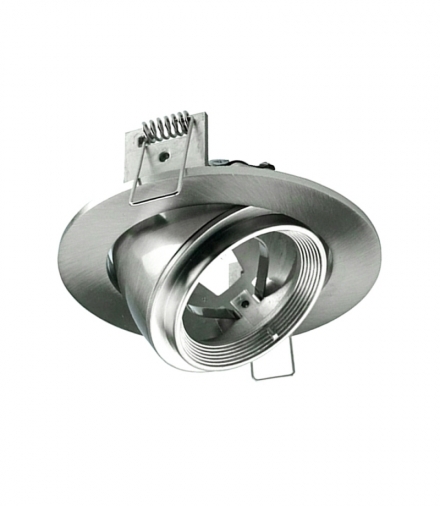 Oprawa Oczko V-TAC GU10 Ruchoma Uchylna Ślimak Satyna VT-700