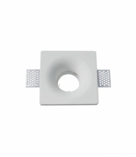 Oprawa Oczko V-TAC GIPS GU10 Wpuszczana 103x103 Okrągła Biała V-TAC VT-859SQ