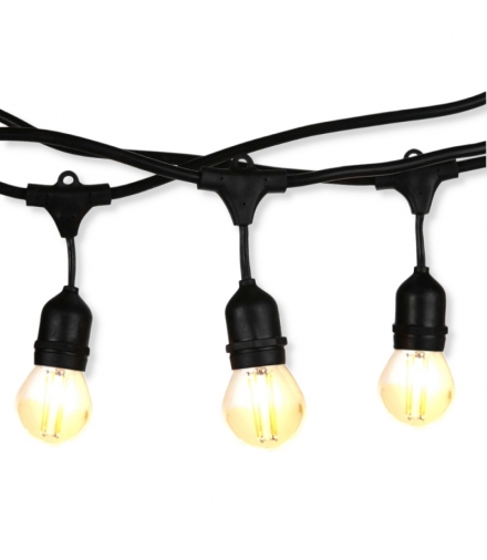 Girlanda Ogrodowa V-TAC (sznur) 5 metrów 10 oprawek E27 Guma+Gniazdo IP54 VT-7135