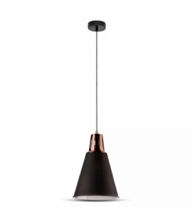 Oprawa Wisząca Modern V-TAC Czarny Mat fi220 VT-75206 5 Lat Gwarancji