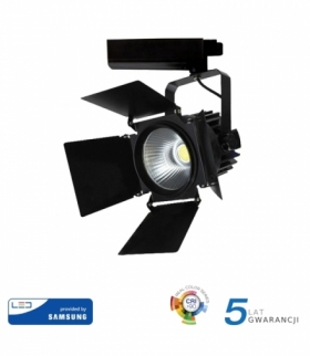 Oprawa 33W LED V-TAC Track Light SAMSUNG CHIP CRI90+ Czarna VT-433 3000K 2800lm 5 Lat Gwarancji