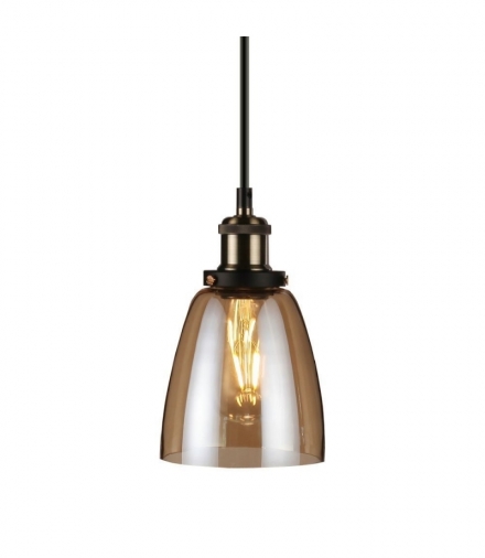 Oprawa Wisząca V-TAC LOFT Vintage Szkło Bursztyn fi140 VT-71406 5 Lat Gwarancji