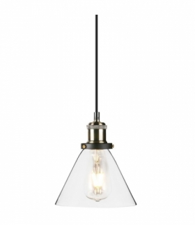 Oprawa Wisząca V-TAC LOFT Vintage Szkło Transparent fi180 VT-7185 5 Lat Gwarancji