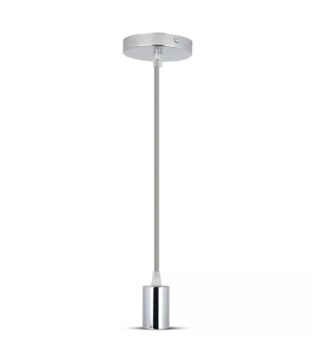 Oprawa Wisząca V-TAC Chrom Metal Szary przewód VT-7338 5 Lat Gwarancji
