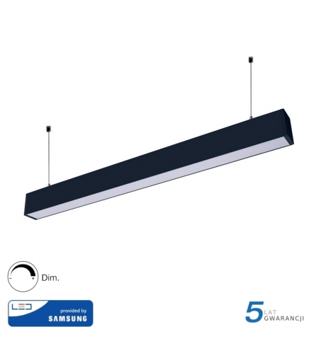 Oprawa V-TAC LED Linear SAMSUNG CHIP 60W Góra/Dół Do łączenia Zwieszana Czarna 120cm VT-7-60 4000K 6000lm 5 Lat Gwarancji