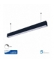 Oprawa V-TAC LED Linear SAMSUNG CHIP 60W Góra/Dół Do łączenia Zwieszana Czarna 120cm VT-7-60 4000K 6000lm 5 Lat Gwarancji