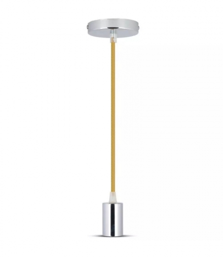 Oprawa Wisząca V-TAC Chrom Metal Beżowy przewód VT-7338 5 Lat Gwarancji