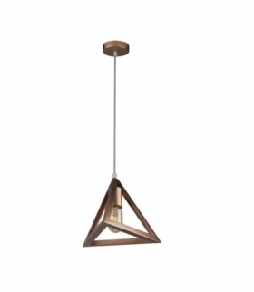 Oprawa Wisząca V-TAC Piramida Trójkąt Szampański Złoty VT-7141 5 Lat Gwarancji