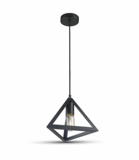 Oprawa Wisząca V-TAC Piramida Trójkąt Czarna VT-7141 5 Lat Gwarancji