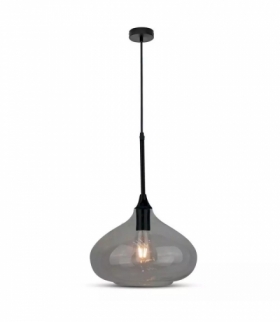 Oprawa Wisząca V-TAC Modern Czarny Szkło fi280mm VT-7281 5 Lat Gwarancji