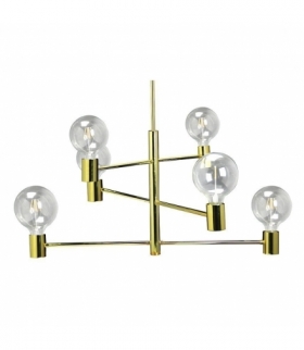 Oprawa Wisząca V-TAC Chandelier 6XE27 fi400mm Złota VT-7400 5 Lat Gwarancji