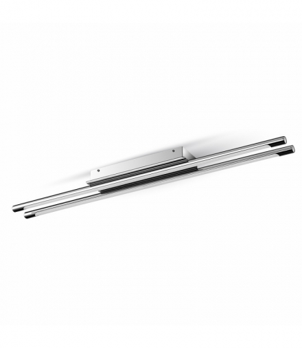 Oprawa V-TAC 36W Sleek Podwójna Sufitowa Natynkowa Chrom VT-7037 4000K 2700lm 3 Lata Gwarancji