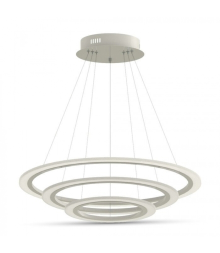 Oprawa Wisząca V-TAC 70W Soft Light Chandelier Slim 3 pierścienie Ściemnialna VT-70-3D 3000K 5250lm 3 Lata Gwarancji