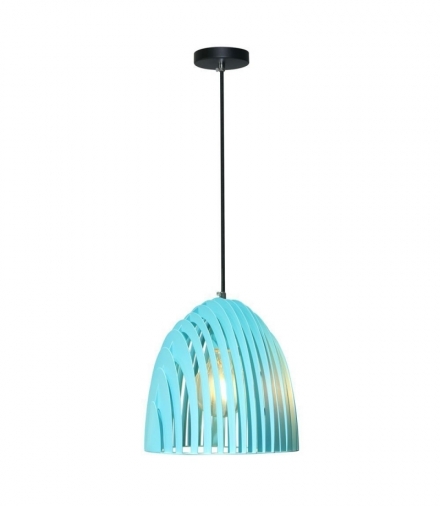 Oprawa Wisząca V-TAC Cone Seria Pryzmat Niebieski E27 D250x270mm VT-7255 5 Lat Gwarancji