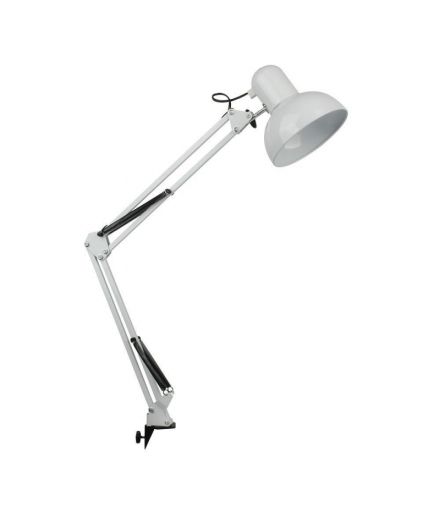 Lampka V-TAC Kreślarska Klamra Biała E27 360x155x730mm VT-7513 5 Lat Gwarancji