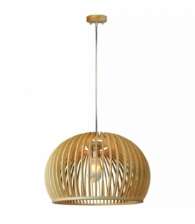 Oprawa Zwieszana V-TAC E27 Drewniana Okrągła fi440 VT-4280 5 Lat Gwarancji