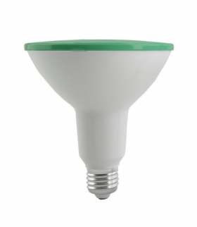 Żarówka LED E27 15W PAR38, Barwa: Zielony, Trzonek:E27 V-TAC 4418