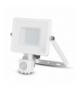 Projektor LED V-TAC 30W SAMSUNG CHIP Czujnik Ruchu Funkcja Cut-OFF Biały VT-30-S 3000K 2400lm 5 Lat Gwarancji