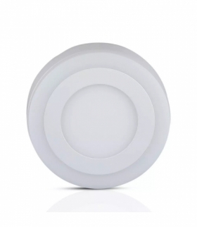 Panel LED Natynkowy V-TAC 8W Okrągły TWIN LED VT-809 3000K 560lm