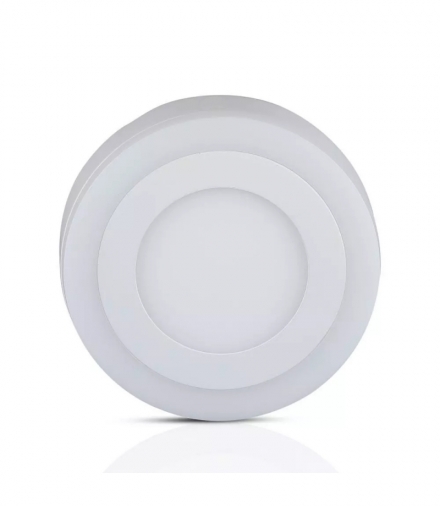 Panel LED Natynkowy V-TAC 8W Okrągły TWIN LED VT-809 3000K 560lm