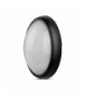 Plafon 12W LED V-TAC Owal Czarna IP54 VT-8010 4000K 840lm