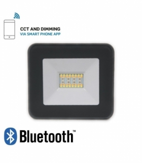 Projektor LED V-TAC 20W Bluetooth CZARNY Ściemnialny RGB/CW/W/DW IP65 VT-5020 RGB+2700K-6400K 1400lm