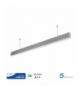 Oprawa V-TAC LED Linear SAMSUNG CHIP 40W Do łączenia Zwieszana Szara 120cm VT-7-40 6400K 3200lm 5 Lat Gwarancji