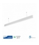 Oprawa V-TAC LED Linear SAMSUNG CHIP 40W Do łączenia Zwieszana Biała 120cm VT-7-40 6400K 3200lm 5 Lat Gwarancji