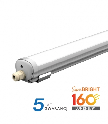 Oprawa Hermetyczna V-TAC X-SERIES 120cm 24W 160lm/W VT-1524 6400K 3840lm 5 Lat Gwarancji