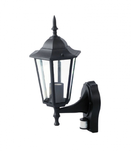 Kinkiet Ogrodowy Latarenka V-TAC Czujnik Ruchu E27 Czarny Mat VT-751