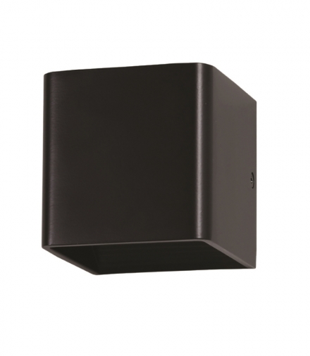 Oprawa Ścienna Kinkiet 5W V-TAC Bridgelux Chip Czarny Kwadrat VT-758 4000K 560lm
