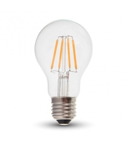 Żarówka LED E27 4W A60 Filament, Barwa: 6400K, Trzonek:E27 V-TAC 7120