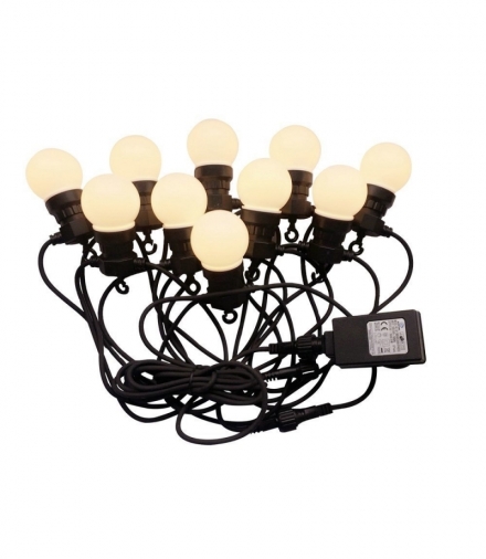 Girlanda Ogrodowa V-TAC (sznur) LED 5 metrów 10 żarówek 0,5W VT-70510 3000K 300lm