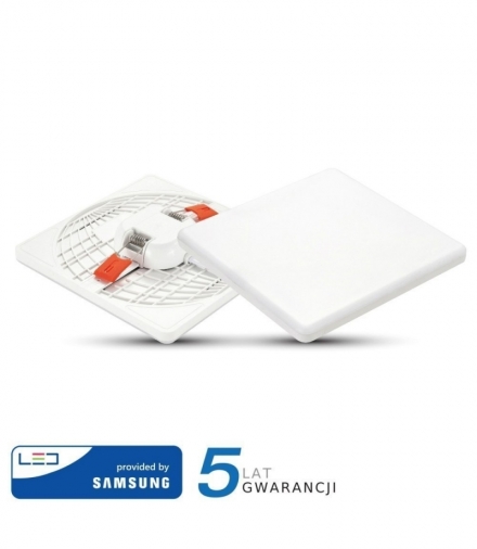 Panel V-TAC 24W LED Regulowany SAMSUNG CHIP Kwadrat 223x32mm VT-625 6400K 1800lm 5 Lat Gwarancji