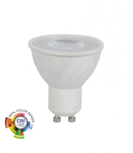 Żarówka LED GU10 6W, Neutralna, Barwa:4000K, CRI95+, Trzonek:GU10 V-TAC 7498