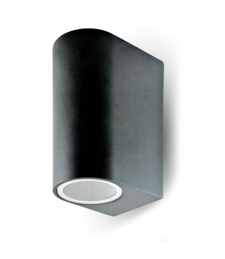 Kinkiet Ścienny V-TAC GU10 Aluminium Okrągły Czarny Góra Dół IP44 VT-7652