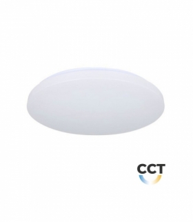 Plafon V-TAC 12W Mleczny Zmiana Koloru CCT fi.255 VT-8412 2700K-6400K 720lm