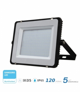 Projektor LED V-TAC 150W SAMSUNG CHIP SLIM Czarny 120lm/W VT-156 6400K 18000lm 5 Lat Gwarancji