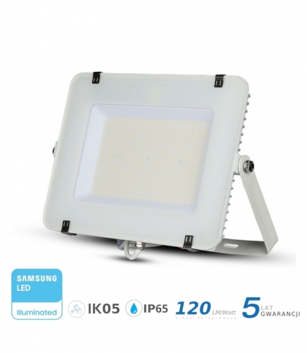 Projektor LED V-TAC 150W SAMSUNG CHIP SLIM Biały 120lm/W VT-156 6400K 18000lm 5 Lat Gwarancji