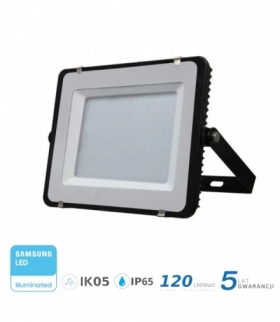 Projektor LED V-TAC 200W SAMSUNG CHIP SLIM Czarny 120lm/W VT-206 6400K 24000lm 5 Lat Gwarancji