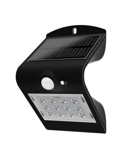 Projektor Solarny 1.5W LED + Czarny+Czarny V-TAC VT-767-2 4000K 220lm